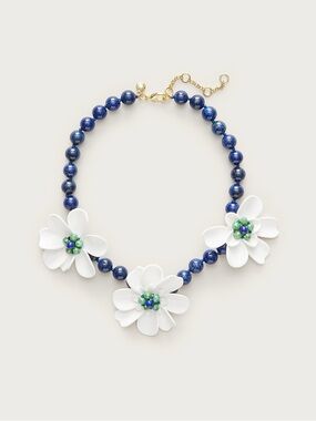 sold out! nwt j.crew beaded flower necklace spring 2026 limited release